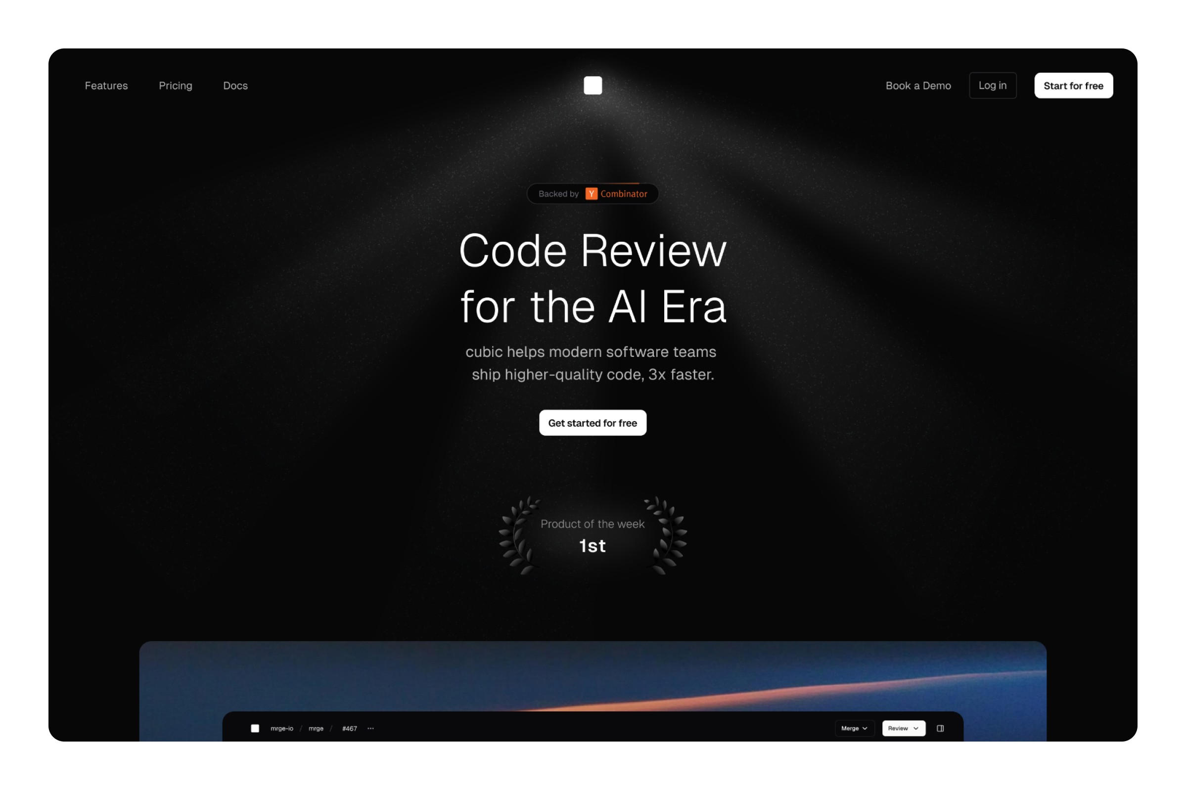 cubic.dev code review interface