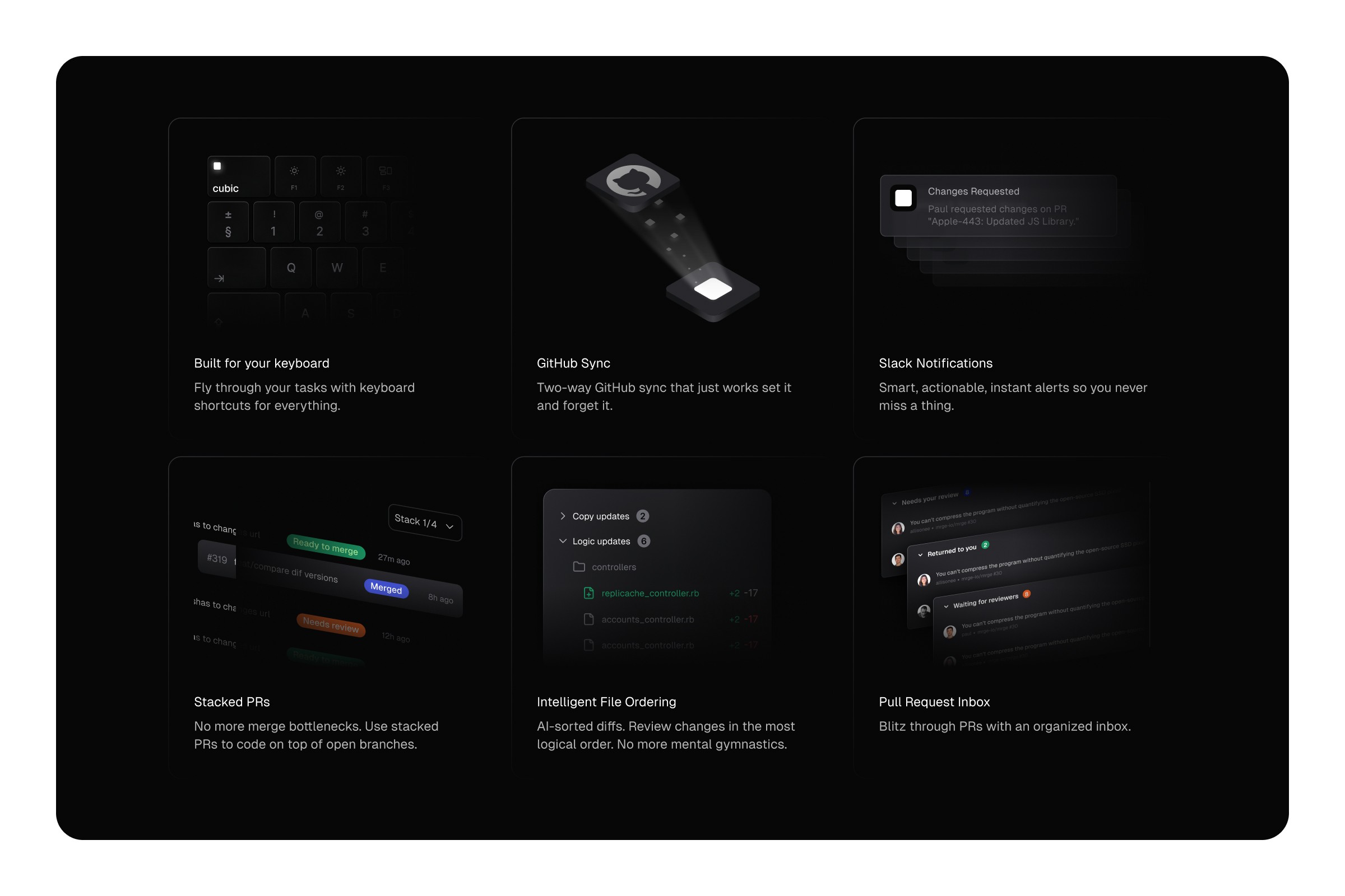 cubic.dev workflow view