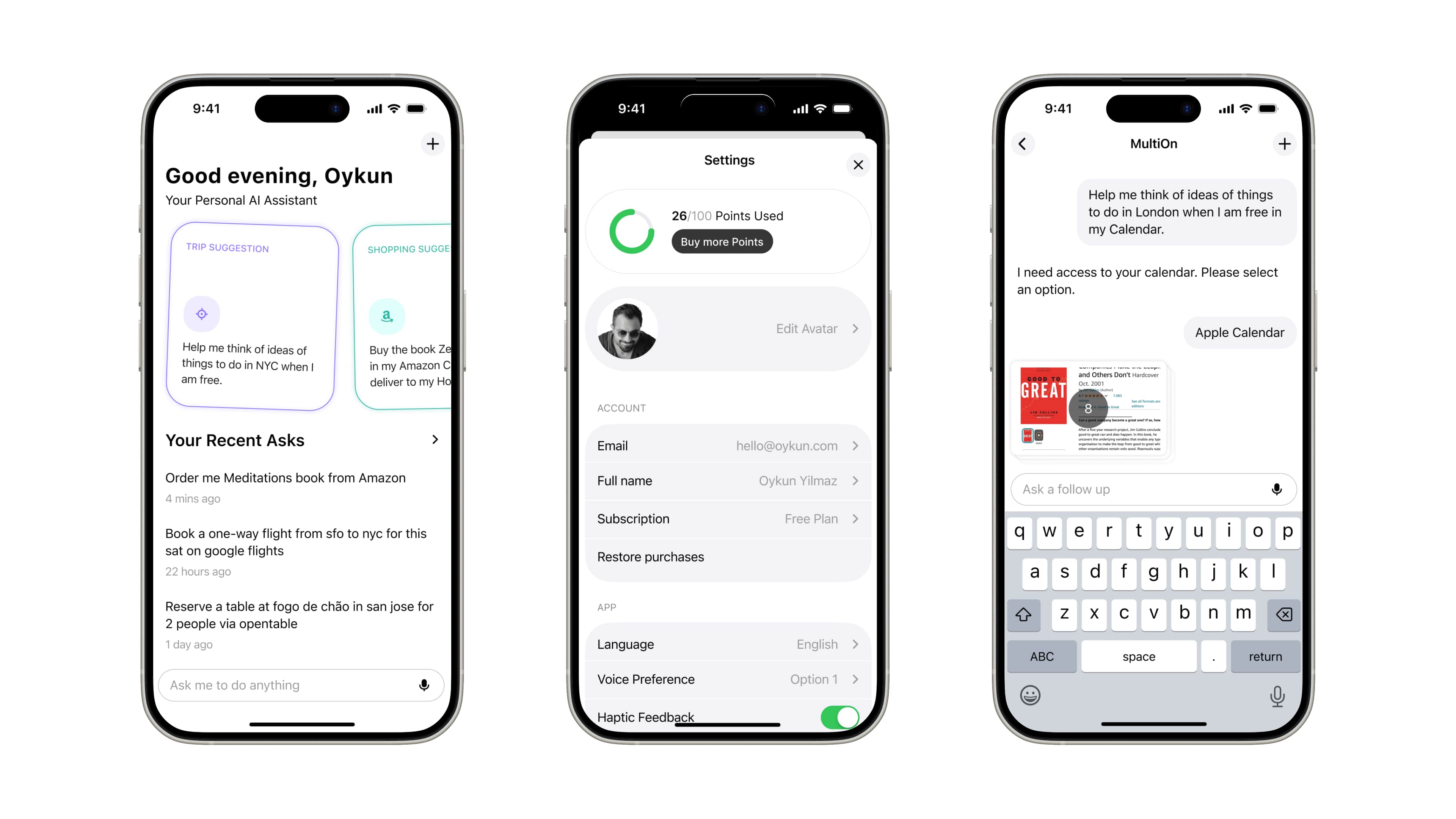 MultiOn - AI Assistant mobile app